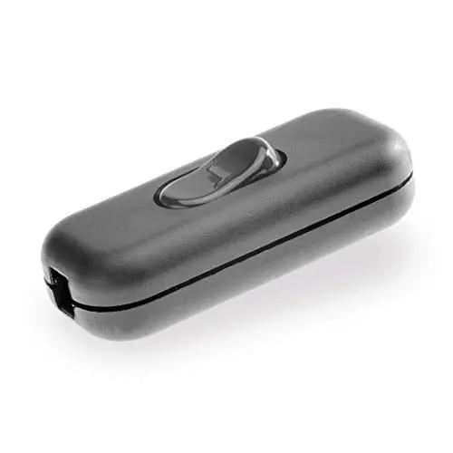 Produktbild: REV Kippschalter <6,0A, Kippschalter 230V, Zwischenschalter 2polig, mit Zugentlastung. Schraubklemmen max. 1,0mm², schwarz