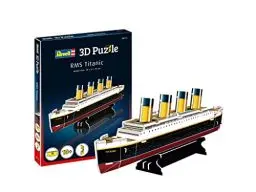Produktbild: Revell 3D Puzzle RMS Titanic I 30 Teile I 2 Stunden Bauspaß für Kinder und Erwachsene I ab 10 Jahren I Das wohl berühmteste Schiff der Welt selber zusammenbauen, Farbig