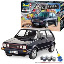 Produktbild: Revell Modellbausatz Volkswagen Golf GTI Pirelli-Sonderedition I Maßstab 1:24 I Detailgetreues Modell I Level 4 I Ideal für Fans des klassischen Sportwagens