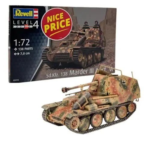 Produktbild: Revell 3316 Sd.Kfz. 138 Marder III AUSF. M Zubehör, Mehrfarbig