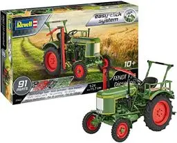 Produktbild: Revell 07822 Fendt F20 Dieselroß Fahrzeug Modellbausatz für Einsteiger mit dem Easy-Click-System, farbige Bauteile, grün, 11,7 cm