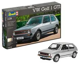 Produktbild: Revell Ag (Germany) RV07072 Revell Modellbausatz Auto 1:24 - Volkswagen VW Golf 1 GTI im Maßstab 1:24, Level 4, originalgetreue Nachbildung mit vielen Details, 07072, Silber