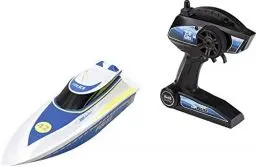 Produktbild: Revell Control Polizei Boot I Ferngesteuertes RC Boot I für Kinder und Erwachsene ab 8 Jahren I Mit LI-ION Akku für Stundenlange Action I Mit ergonomischer Pistolen-Fernsteuerung I 2,4 GHz