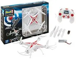 Produktbild: Revell 23858 RC Kamera-Quadrocopter GO Video, GHz, Akku, Flip-Funktion, Rotorschutz, Geschwindigkeitsstufen ferngesteuerter Quadcopter, weiß, 31cm
