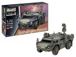 Produktbild: Revell Modellbau I Spähwagen Fennek I Bausatz I Maßstab 1:72 I 90 Teile I Bastelset ab 12 Jahren - Detailgetreues Modell I Militärfahrzeug I Authentische Nachbildung