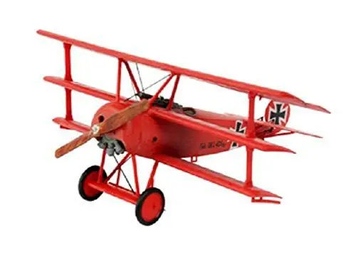 Produktbild: Revell Modellbausatz Flugzeug 1:72 - Fokker Dr.1 Triplane im Maßstab 1:72, Level 4, originalgetreue Nachbildung mit vielen Details, 04116, Unlackiert