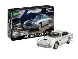 Produktbild: Revell Modellbausatz I Aston Martin DB5 I James Bond 007 Goldfinger I 90 Teile I Maßstab 1:24 I für Kinder und Erwachsene ab 10 Jahren I mit Pinsel und Farben, Silver