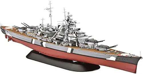 Produktbild: Revell Modellbausatz Schiff 1:700 - Battleship Bismarck im Maßstab 1:700, Level 4, originalgetreue Nachbildung mit vielen Details, 12 Jahre to 99 Jahre, 05098, Unlackiert