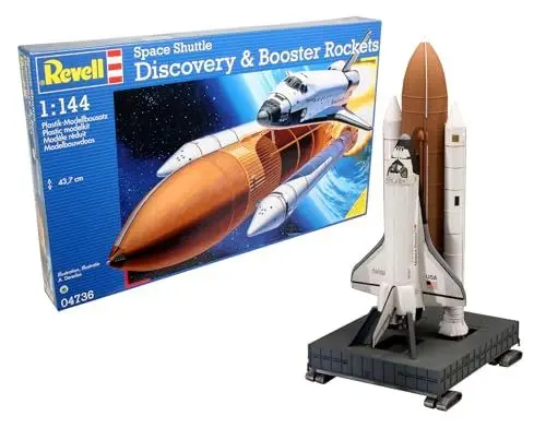 Produktbild: Revell 04736 Space Shuttle Discovery & Booster Raumfahrtmodell Bausatz 1:144
