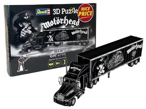 Produktbild: Revell NICE PRICE 3D Puzzle I Motorhead Tour Truck I Ideale Geschenkidee für Jungen, Mädchen, Kinder und Erwachsene ab 10 Jahren I 3D Puzzle für Rock n Roll Fans und Musikliebhaber