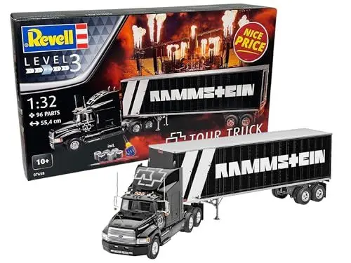 Produktbild: Revell NICE PRICE Geschenkset I Tour Truck Rammstein I Tour Bus von Rammstein für Bastler I Geschenkset für Jungen, Mädchen & Erwachsene I Ab 10 Jahren I für Rock n Roll Fans