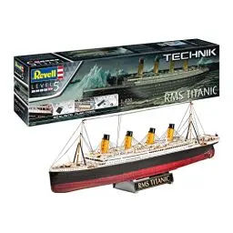 Produktbild: Revell NICE PRICE Modellbausatz I RMS Titanic Technik I Maßstab 1:400 I 320 Teile I Für Kinder und Erwachsene ab 13 Jahren I Schiffs Modellbausatz zum selber nachbauen I Mit Beleuchtung und Sound
