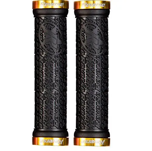 Produktbild: Reverse Grip Stamp Fahrrad Schraubgriffe schwarz/Gold