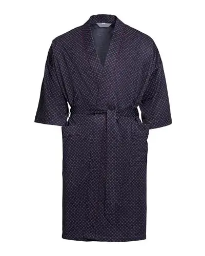 Produktbild: Revise RE-515 Kimono – Herren Morgenmantel – 3/4 Ärmel - Dunkelblau M/L
