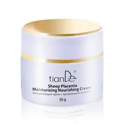 Produktbild: Revitalisierende Creme Mit Placenta, Tiande 10304, 50g, Nährt, Feuchtigkeitsspendet - Anti-Aging Gesichtscreme für alle Hauttypen, hyaluronsäure und Vitamin C, Hautpflege mit sofortiger Wirkung