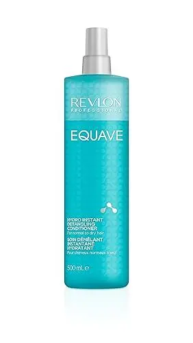 Produktbild: REVLON PROFESSIONAL EQUAVE Hydro Instant Detangling Conditioner, 500 ml, entwirrender Leave in Sprühconditioner für normales bis trockenes Haar, Haarpflege mit 2-Phasen Formel & Hitzeschutz