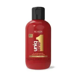 Produktbild: REVLON PROFESSIONAL UniqOne All in one Shampoo, 100 ml, pflegendes Haarshampoo zur Reinigung von Haar & Kopfhaut, Haarpflege für Seidigkeit und Glanz, reduziert Haarbruch, mit Anti Frizz Effekt