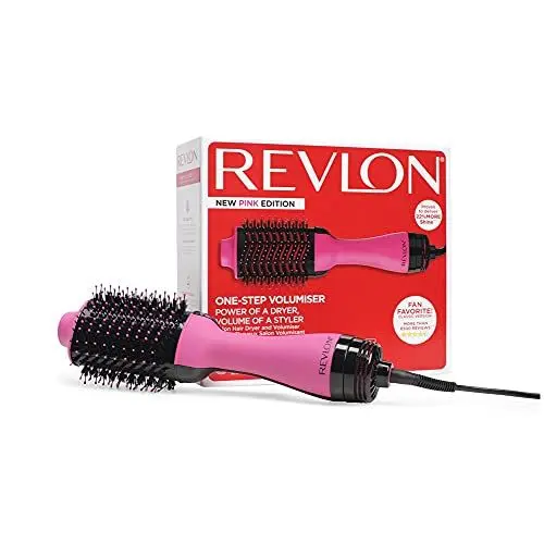 Produktbild: Revlon Salon One-Step Haartrockner und Volumiser – Neue Pink Edition (One-Step, IONEN- und KERAMIKTECHNOLOGIE, mittlere bis lange Haare) RVDR5222PE
