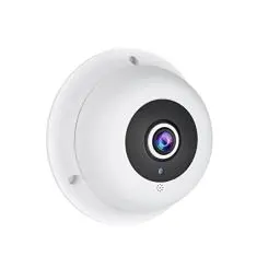 Produktbild: REVODATA HD 5MP Fisheye POE IP Kamera mit Mikrofon,Indoor Überwachungskamera Audio 1,7mm Objektiv 180° Sicht IR Nachtsicht CCTV Video POE IP Kamera, P2P H.265 Bewegungserkennung(IF04-P-Audio-HS)