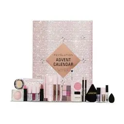 Produktbild: Revolution Beauty 24-Produkte Adventskalender, Geschenkset mit Lipgloss, Lippenmasken, Pinseln & Augenbrauengel, vegan und tierversuchsfrei