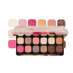 Produktbild: Revolution Beauty, Forever Flawless Eyeshadow Palette, 18 Pigmented Shades, Neutral & Pink Pressed Powder Mattes, Shimmers, Glitters, Affinity
