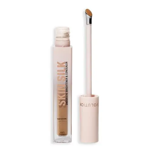 Produktbild: Revolution Skin Silk Radiant Serum - Augenaufheller - Hydratisiert und glättet mit Hyaluronsäure und Squalan - Vegan & Cruelty-Free - Tan Golden - 4 ml