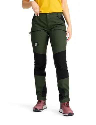Produktbild: RevolutionRace Damen Nordwand Pro Pants, Hose zum Wandern und für viele Outdoor-Aktivitäten, Forest Green, L