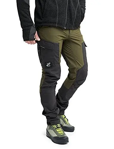 Produktbild: RevolutionRace Herren RVRC GP Pants, Hose zum Wandern und für viele Outdoor-Aktivitäten, Dark Olive, XL