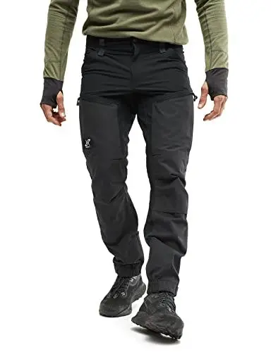 Produktbild: RevolutionRace Herren RVRC GP Pro Pants, Hose zum Wandern und für viele Outdoor-Aktivitäten, Jet Black, S