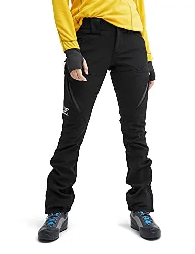 Produktbild: RevolutionRace Hiball Pants für Damen, Strapazierfähige und Atmungsaktive Hose für alle Outdoor-Aktivitäten, Jet Black, M