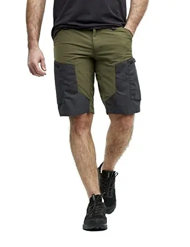 Produktbild: RevolutionRace RVRC GP Shorts für Herren, strapazierfähige und belüftete Wandershorts für alle Outdoor-Aktivitäten, Dark Olive, S