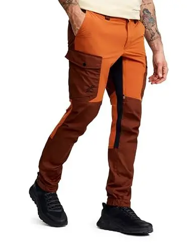 Produktbild: RevolutionRace Rambler Lightweight Pro Pants für Herren, Leichte Outdoor-Hose und Wanderhose für Herren, Teracotta Brown/Smoked Paprika, XL