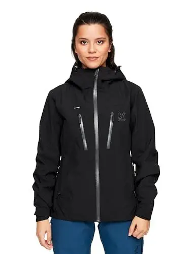Produktbild: RevolutionRace Silence Proshell 3L Jacket, Damenjacke, belüftete und wasserdichte Jacke für Wanderungen und andere Outdoor-Aktivitäten, Black/Anthracite 3.0, S