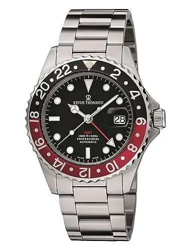 Produktbild: Revue Thommen Herren Armbanduhr Automatik Taucheruhr GMT 17572.2136