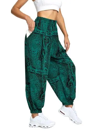 Produktbild: Rexspek Yogahose Damen Lang Damen Leicht Yogahose Pumphose Hippie Hose Kleidung XL