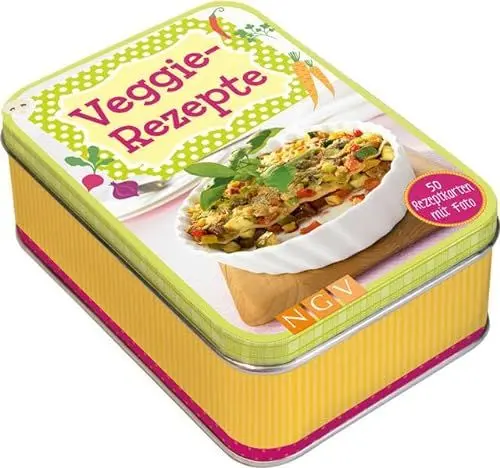 Produktbild: Rezeptbox Veggie-Rezepte: 50 Rezeptkarten mit Foto