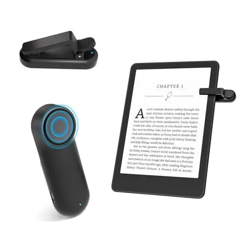 Produktbild: RF Fernbedienung zum Seitenwenden zum Lesen auf Kindle, Paperwhite & iPhone,Android Tablets, Comics Romane eReader, Kamera Fernauslöser Selfie Controller