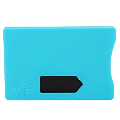 Produktbild: RFID-Kartenhalter, Einfach zu Bedienen, Störungsfrei, Packung mit 10 Kompakten Kreditkarten-Schutzhüllen für das Community-Management (Blau)