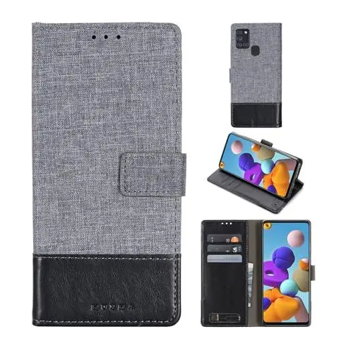 Produktbild: Rfvzubemok Kompatibel mit OnePlus Nord N100 4G Hülle,Kompatibel mit OnePlus Nord N100 4G Verschluss Flip Magnetischer Kickstand Wallet Case Black