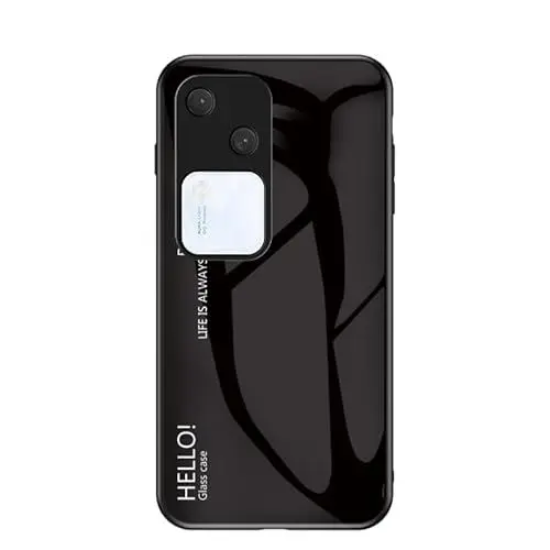 Produktbild: Rfvzubemok Kompatibel mit Vivo V30 5G / S18 5G Hüllen,3-Schicht-Kombination (PC-Glas-Rückwand+TPU-Silikon) Anti-Sturz-Telefonhülle Black
