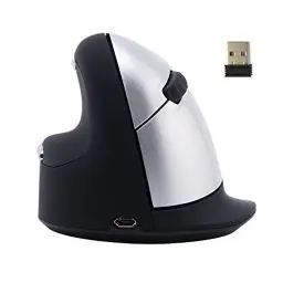 Produktbild: R-Go Tools HE Maus, Ergonomische Design, Vertikale Maus für Linkshänder, Groß (Handlänge über 185mm), Drahtlose, Für Windows, Mac, Linux, Schwarz, RGOHELELAWL