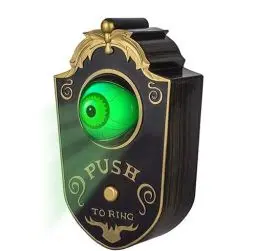 Produktbild: Rhein Beleuchtung Augapfel Türklingel,Gruselige Türklingel Halloween Türklingel,Animierter Augapfel mit Spooky Sounds,Halloween Party Requisite