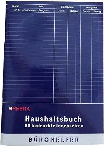 Produktbild: Rheita 5015-3 Haushaltsbuch mit Kostenaufstellung, A5, 80 bedruckte Innenseiten