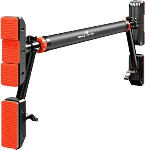 Produktbild: RHINOSPORT Klimmzugstange Türrahmen P7 Pull up Bar Doorway Door Frame chin up bar Home Gym Equipment Reckstange Türrahmen Ohne Schrauben 78-98 cm (30.7in-38.5in) Ausziehbar