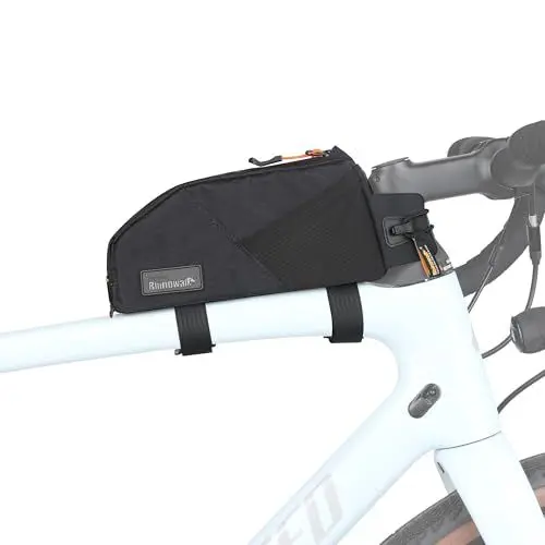 Produktbild: Rhinowalk Fahrrad Oberrohrtasche, Fahrradrahmentasche, wasserdichte Fahrradtasche, professionelles Fahrradzubehör für Mountainbike, Rennrad, 1,2L