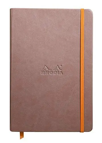 Produktbild: Rhodia 118744C Rhodiarama Book (DIN A5, 14,8 x 21 cm Notizbuch mit Gummizug, liniert, 96 Blatt) 1 Stück maulwurf