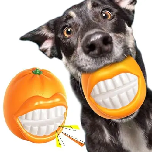 Produktbild: RHQNG hundespielzeug unzerstörbar，unzerstörbares hundespielzeug-Quietschen Kauspielzeug - für Aggressives Kauen - Naturkautschuk Hundespielzeug für Mittelgroße Große Hunde