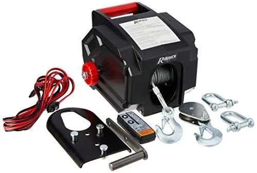 Produktbild: RIBIMEX 4277 Autowinden 5 Tonnen vorwärts und rückwärts 12 V schwarz