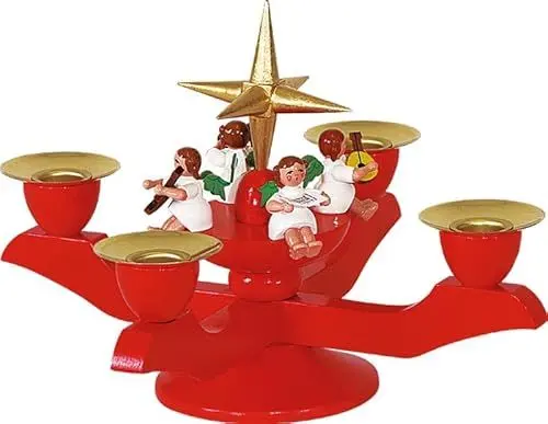 Produktbild: Richard Glässer Adventsleuchter rot, klein, 481