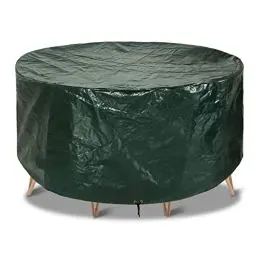 Produktbild: RICHIE Gartenmöbel-Abdeckungen wasserdichte Gartentischabdeckung 102x71cm Outdoor-Tischabdeckungen für Gartenmöbel Gartenabdeckungen Rund Atmungsaktiv Polyethylen für Tisch (Grün 102×71cm)